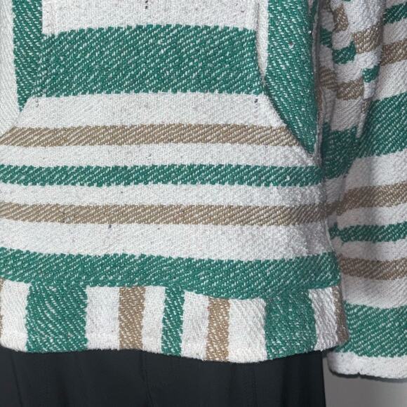 Iguana Jack Mexican Jerga Baja Hoodie sweatshirt Medium Unisex Green,Tan,white - Picture 10 of 16